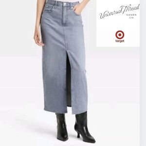 Universal Thread Gray Maxi Skirt, Women's Size 16R